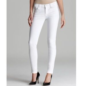 J Brand Midrise Skinny Jeans Blanc White Size 27 Bright High Quality Denim